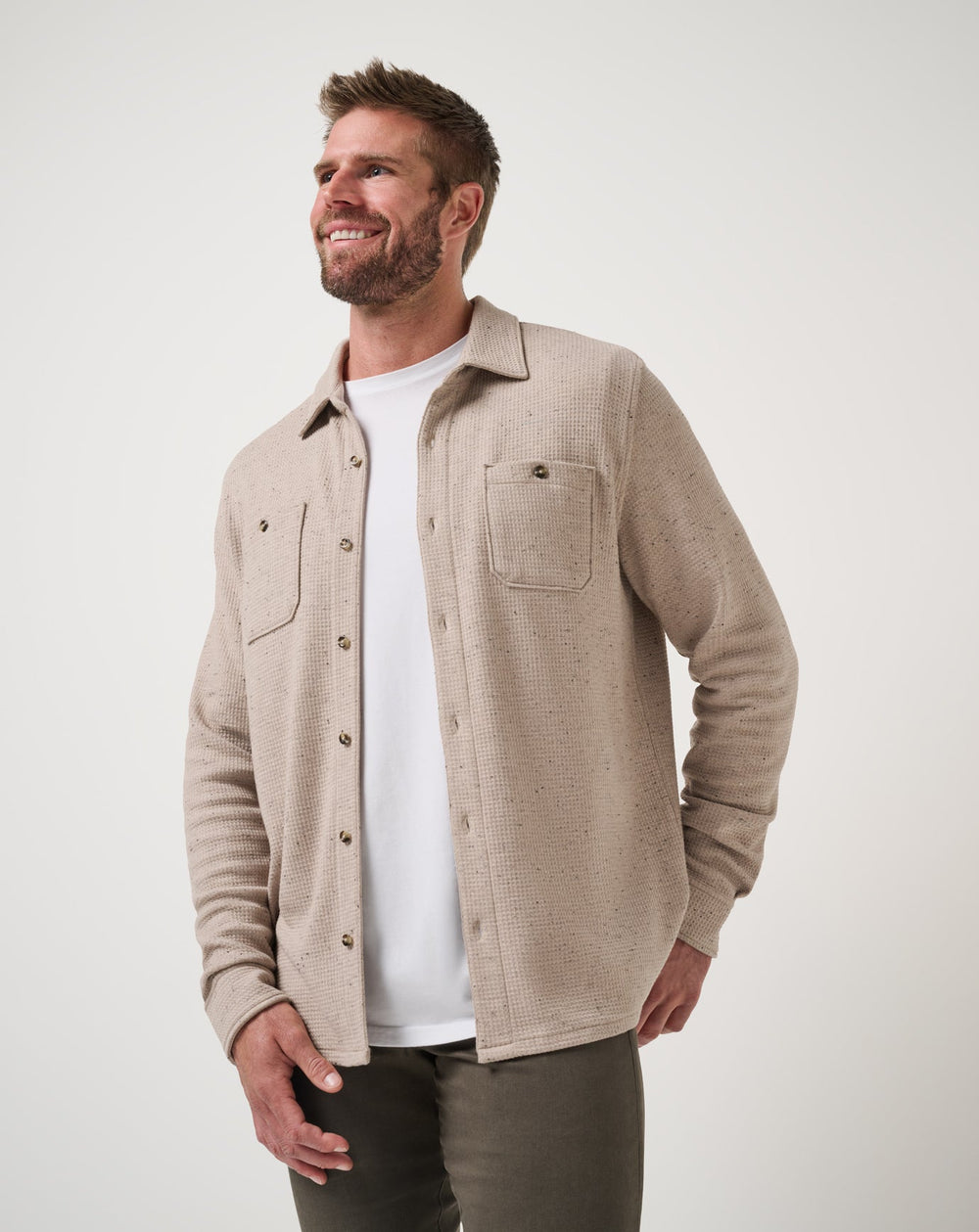 Cloud Waffle Shirt Jacket