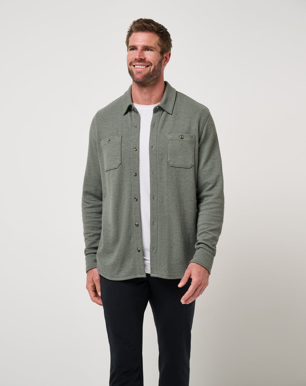 Cloud Waffle Shirt Jacket