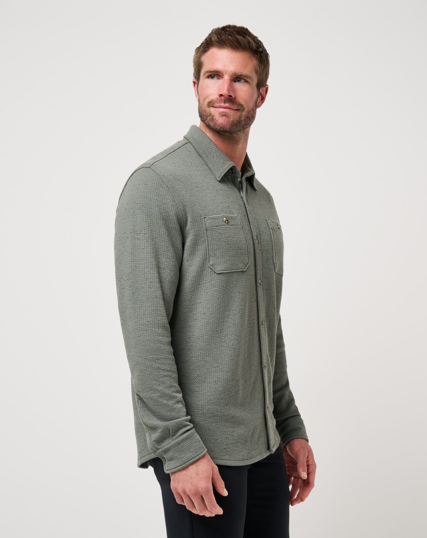 Cloud Waffle Shirt Jacket