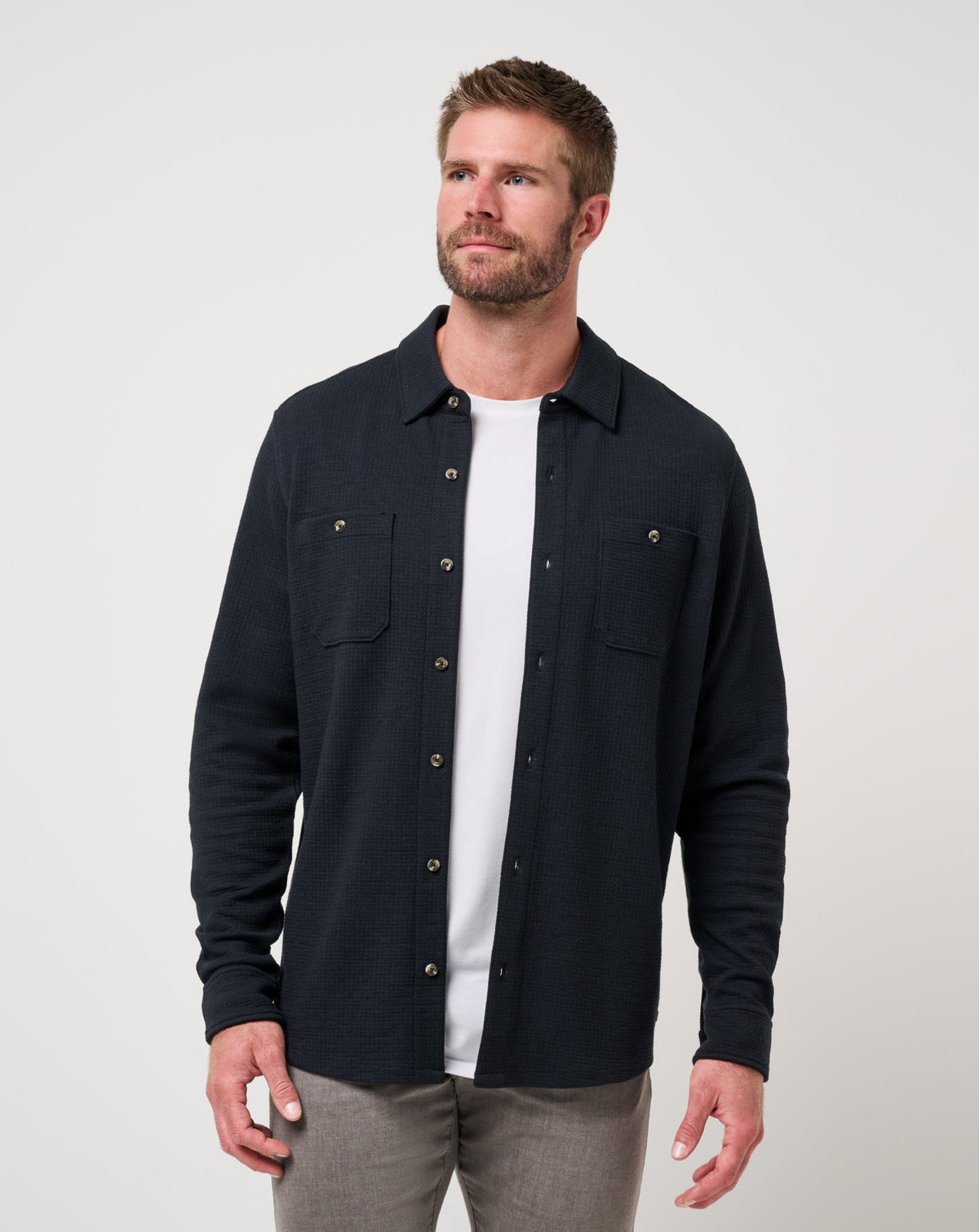 Cloud Waffle Shirt Jacket