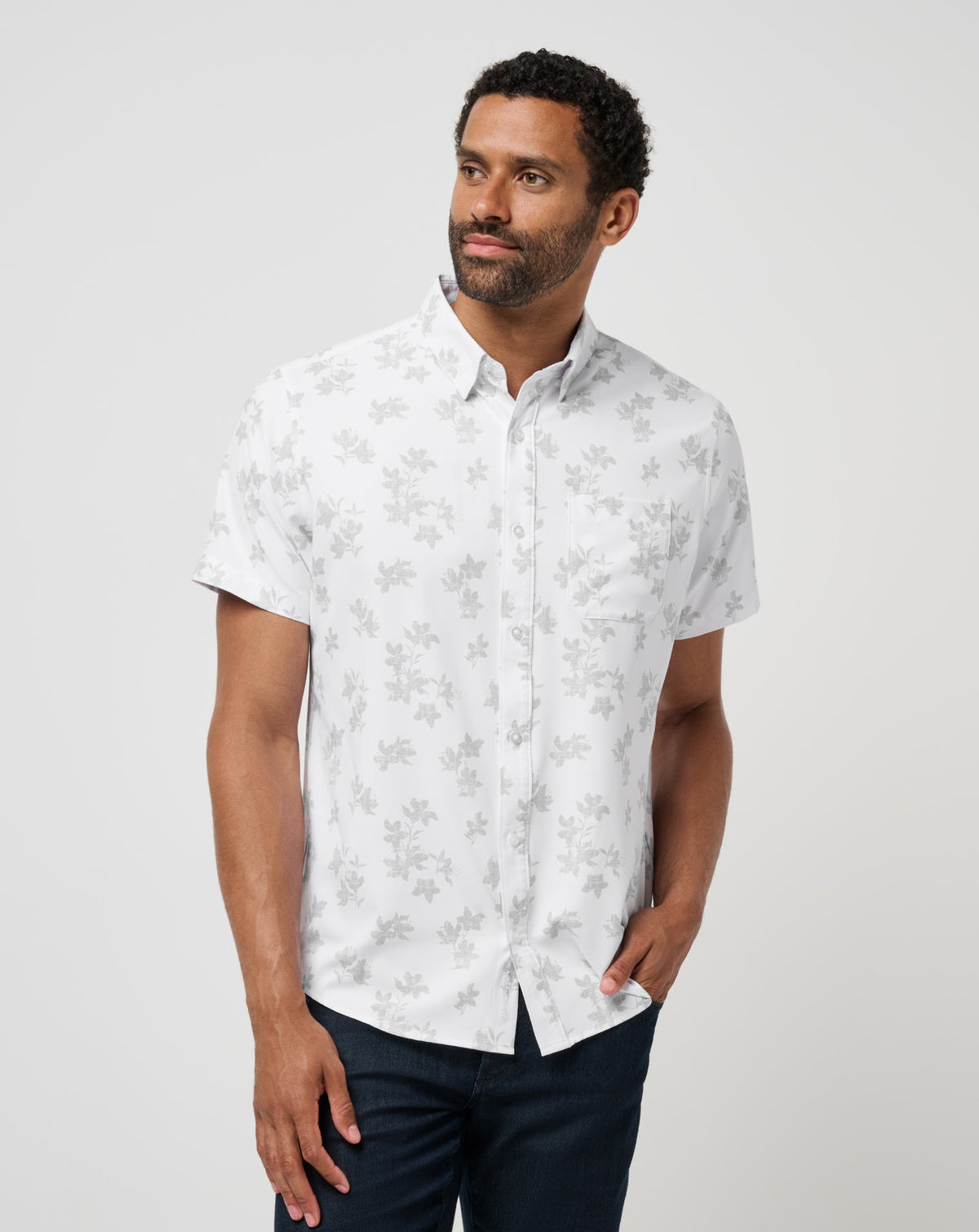 Mist On The Lake Button-Up