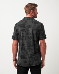 Knit Gravitation Button-Up