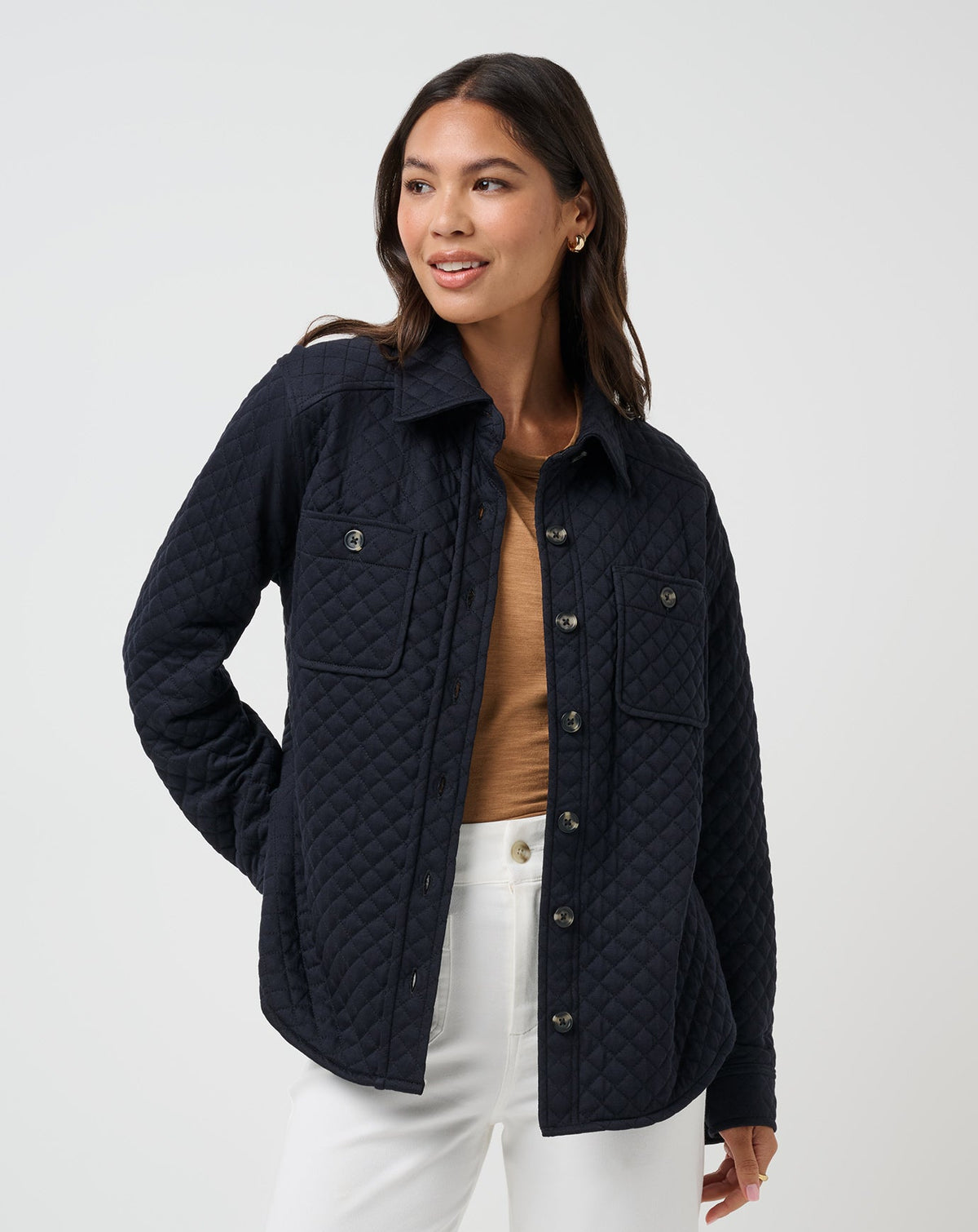 Diamond Quilted Shacket