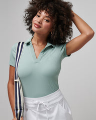 Moveknit Vneck Polo